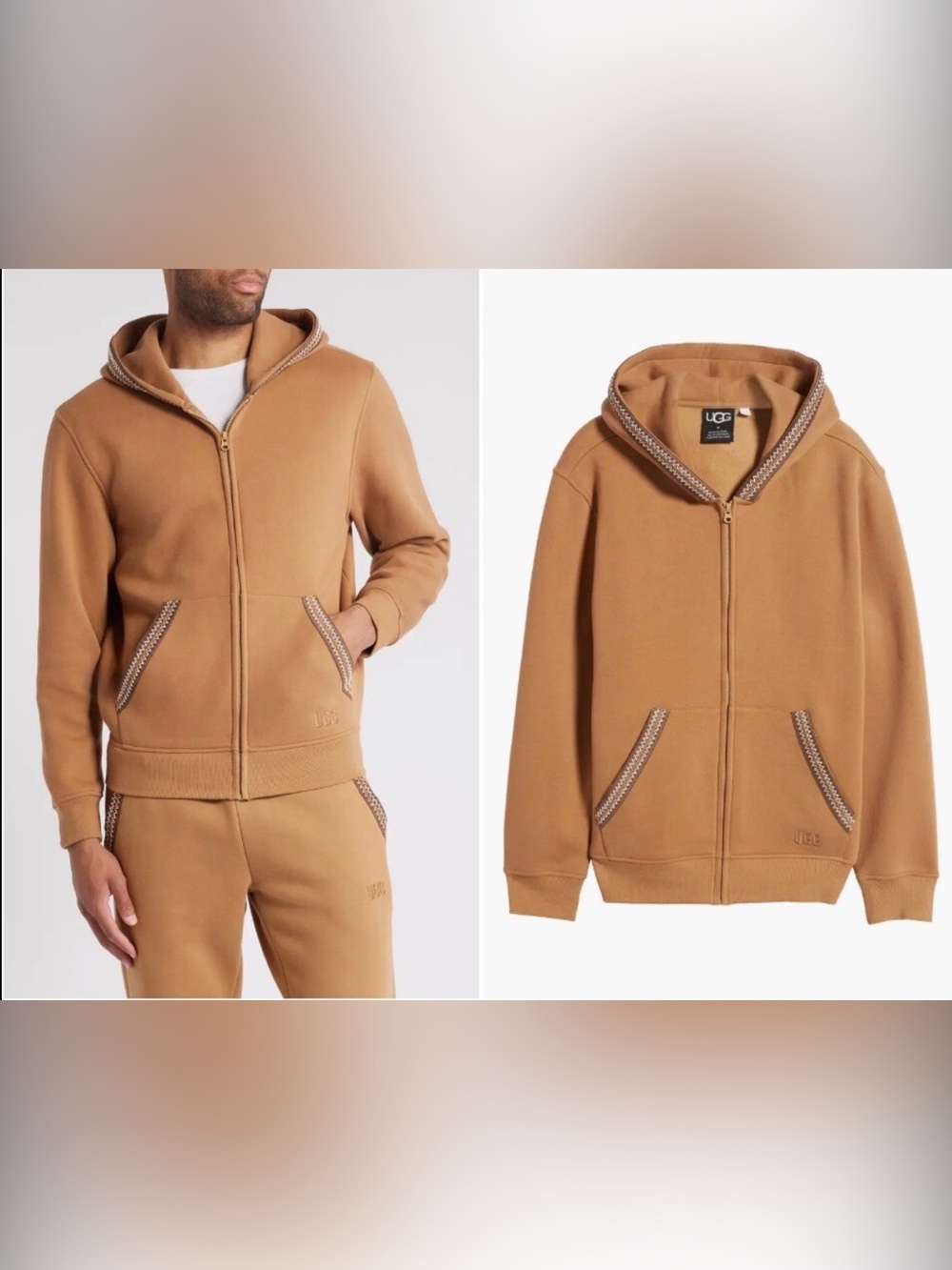 New Ugg Mens Tasman Full Zip Hoodie - Size Large